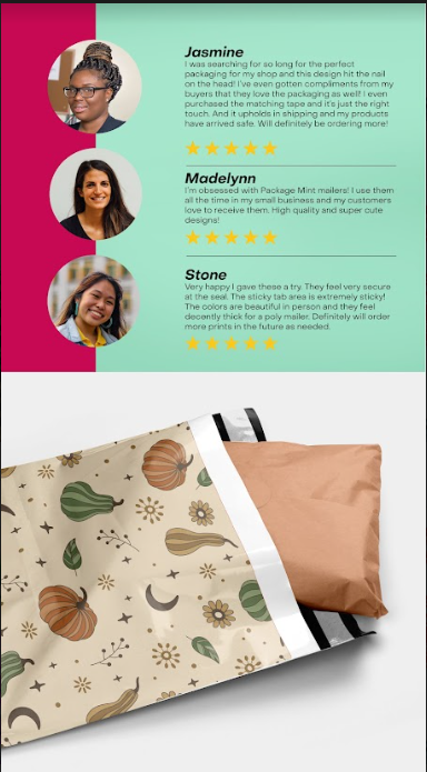 Oh My Gourd Fall 10x13 Polymailers