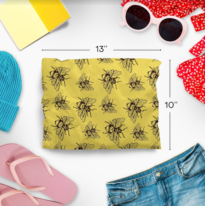 Bees Polymailers 10&quot;x13&quot;