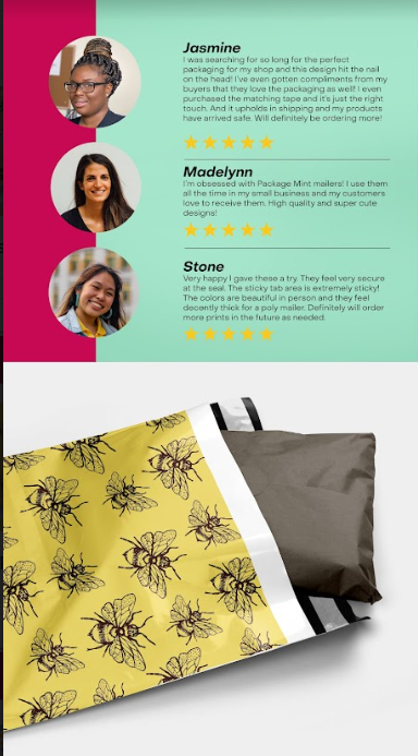 Bees Polymailers 10&quot;x13&quot;