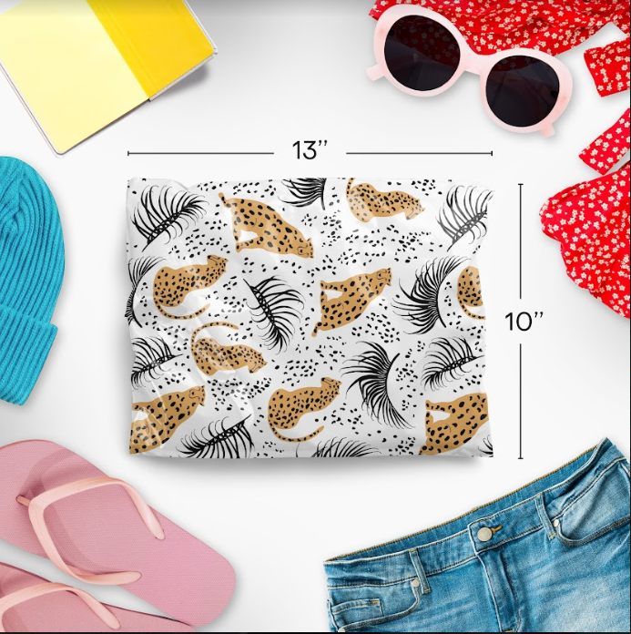 Cheetah Polymailers 10&quot;x13&quot;