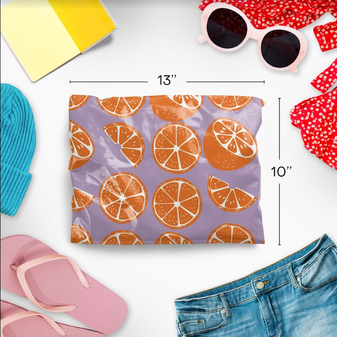 Orange Polymailers 10&quot;x13&quot;