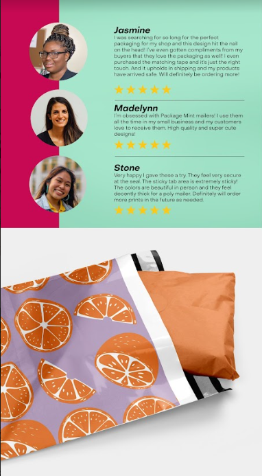 Orange Polymailers 10&quot;x13&quot;