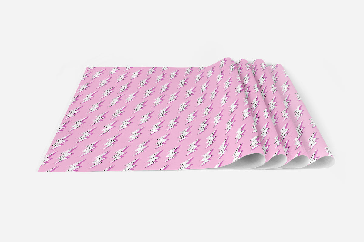 Pink Lightning Tissue Paper