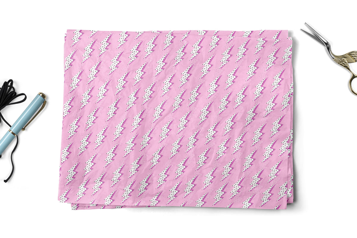 Pink Lightning Tissue Paper