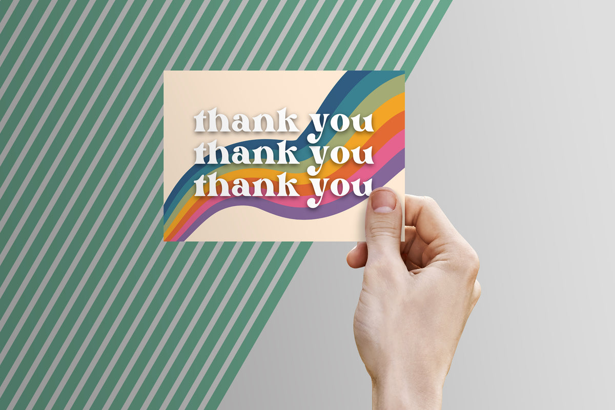 Thank You Card Template - Digital Download