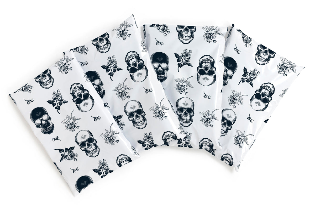 Skull Rose Polymailers 6&quot;x9&quot;