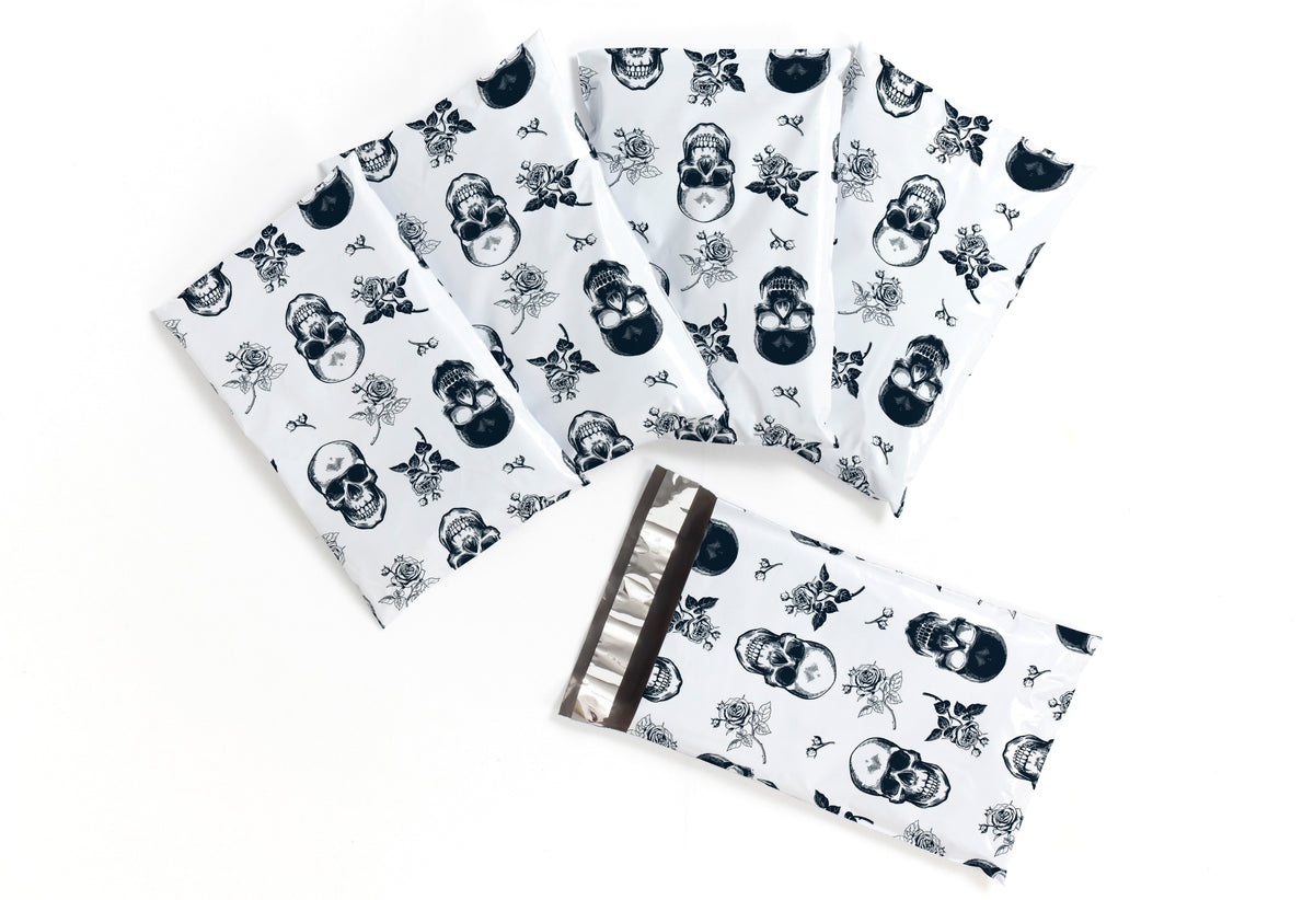 Skull Rose Polymailers 6&quot;x9&quot;