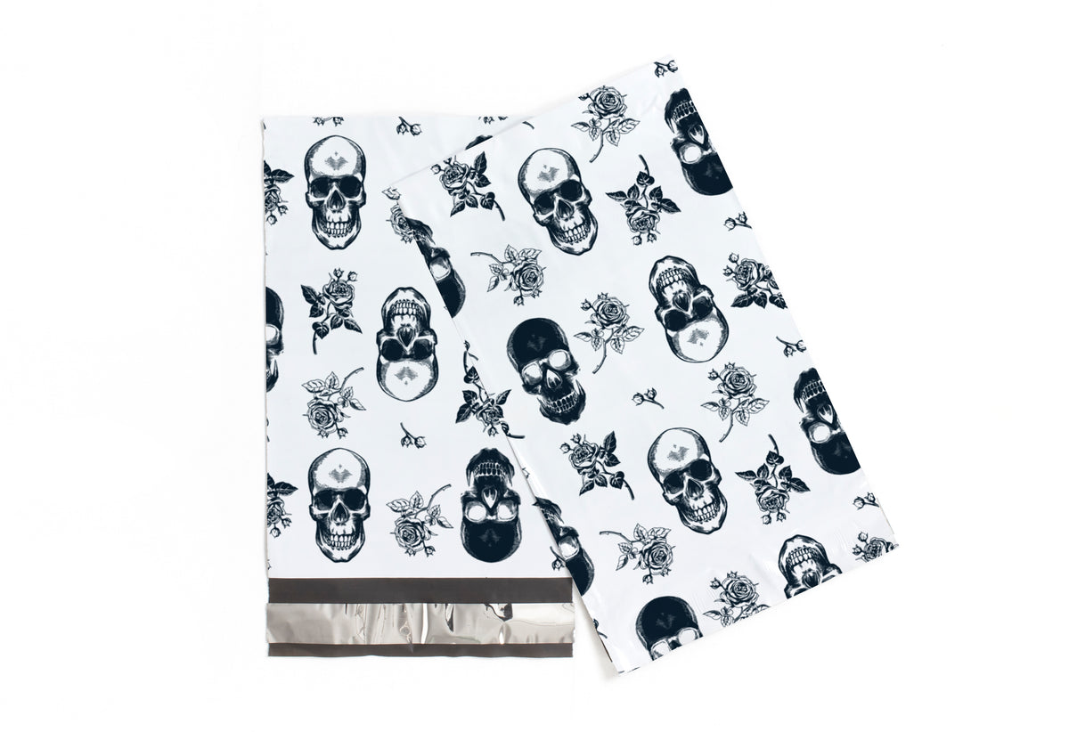 Skull Rose Polymailers 6&quot;x9&quot;