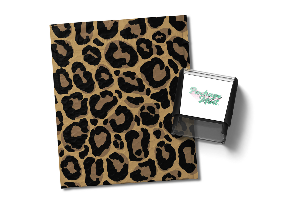 Bubble Mailers 8.5x11 Leopard- 25 Count