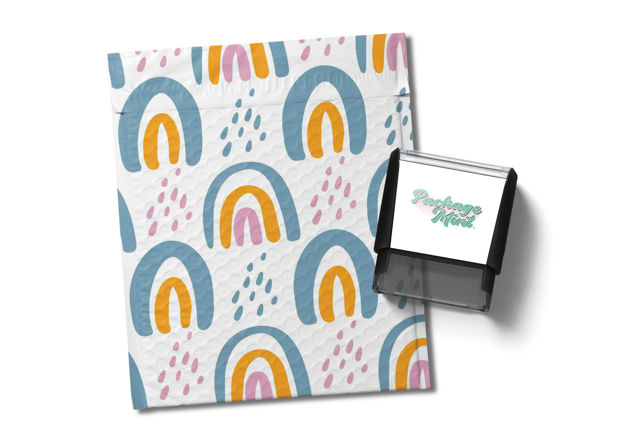 Bubble Mailers Boho Rainbow 6.5x9- 25 Count